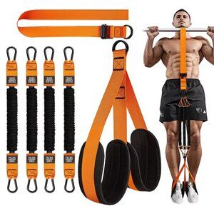 Pull up Assistance Bands Set - 4 Heavy Duty 75 lbs Resistance 300Lbs, Adjustable